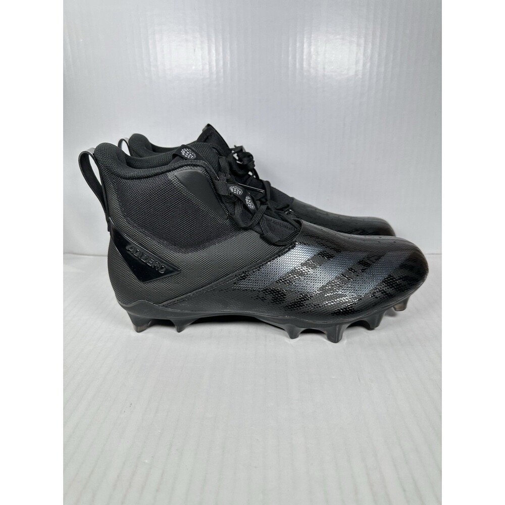 Size 9.5 adidas ADIZERO Chaos Football Cleats Athletic Mens Black ID9103 NEW